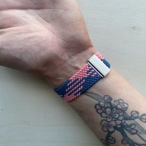 Elastic Pink and Blue pattern 38/40mm Apple Watch Ban